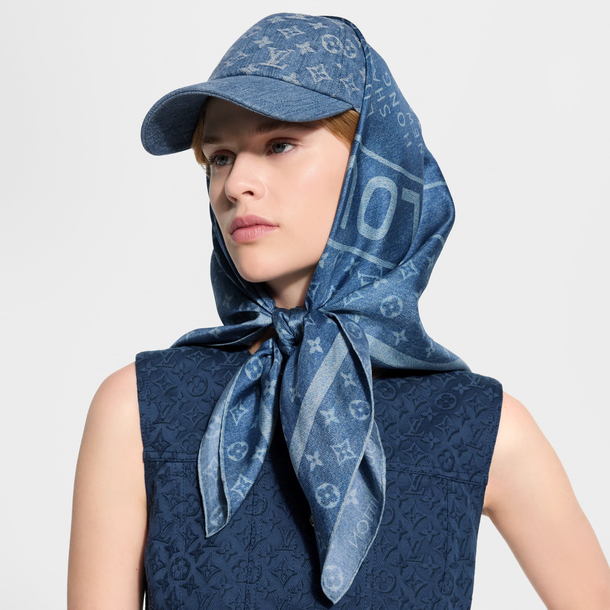 LV Denim Stamp Square 90 S00 - Accessories M98013 | LOUIS VUITTON